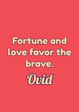 Love Quote by Ovid