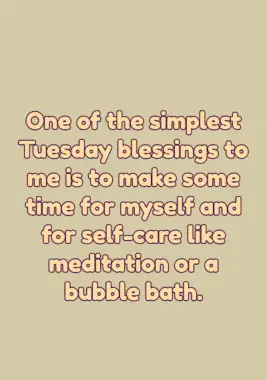A Tuesday blessing on making time for yourself.