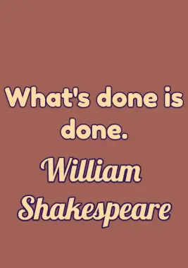 A quote by William Shakespeare.