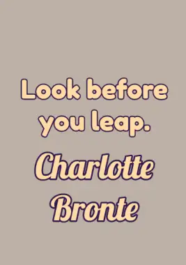 A quote by Charlotte Bronte.