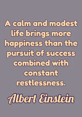Quote on Stress by Albert Einstein