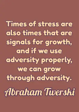 Quote on Stress by Abraham Twerski