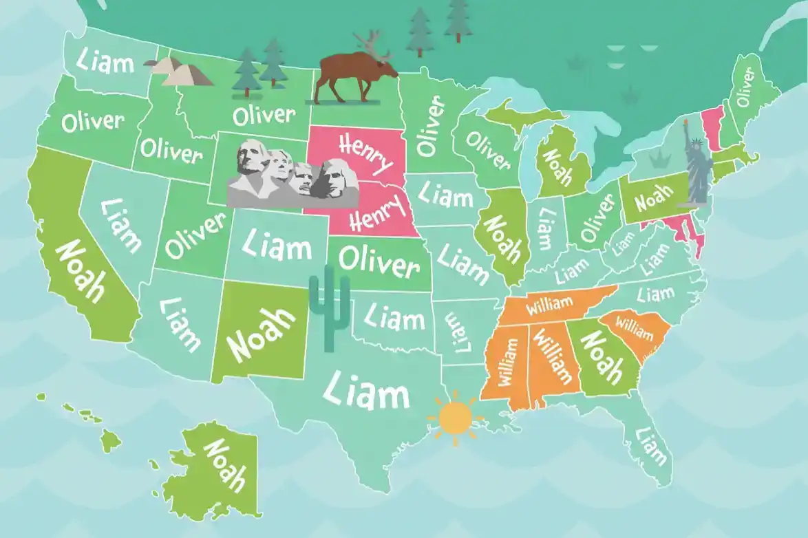 The Top Baby Boy Names By State