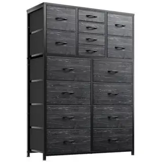 Walmart Enhomee kommode mod en hvid baggrund.