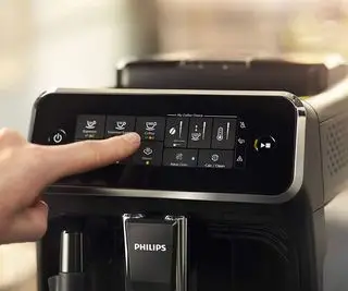 Philips 3200 LatterGo kontrollpanel på nært hold