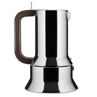 Alessi 9090 moka gryte på hvit bakgrunn