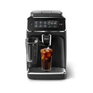 En helautomatisk espressomaskin i 3200-serien fra Philips mot en hvit bakgrunn