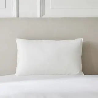 ベッド上のデラックスダウン代替枕。