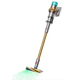 Um aspirador Shark Stratos Upright em um fundo branco