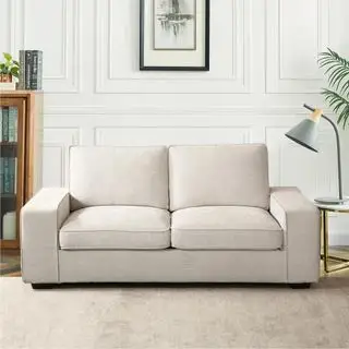 Causeuse moderne Walmart INGALIK contre un mur blanc.