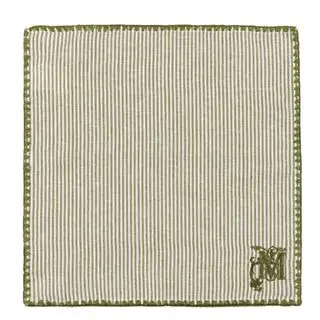 Set di tovaglioli a righe in twill