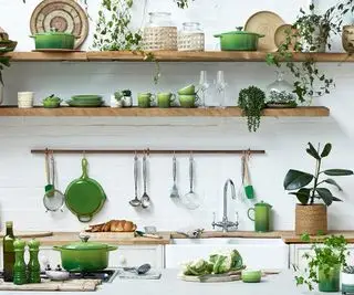 Imagen de la colección Bamboo de Le Creuset en foto de prensa