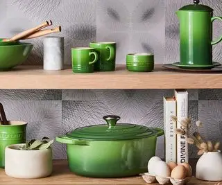 Imagen de Le Creuset en imagen de estilo de vida