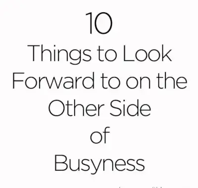 Trade your Busy Life for a Full One