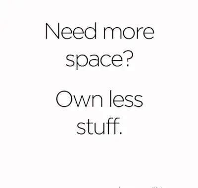 Own Less Stuff 