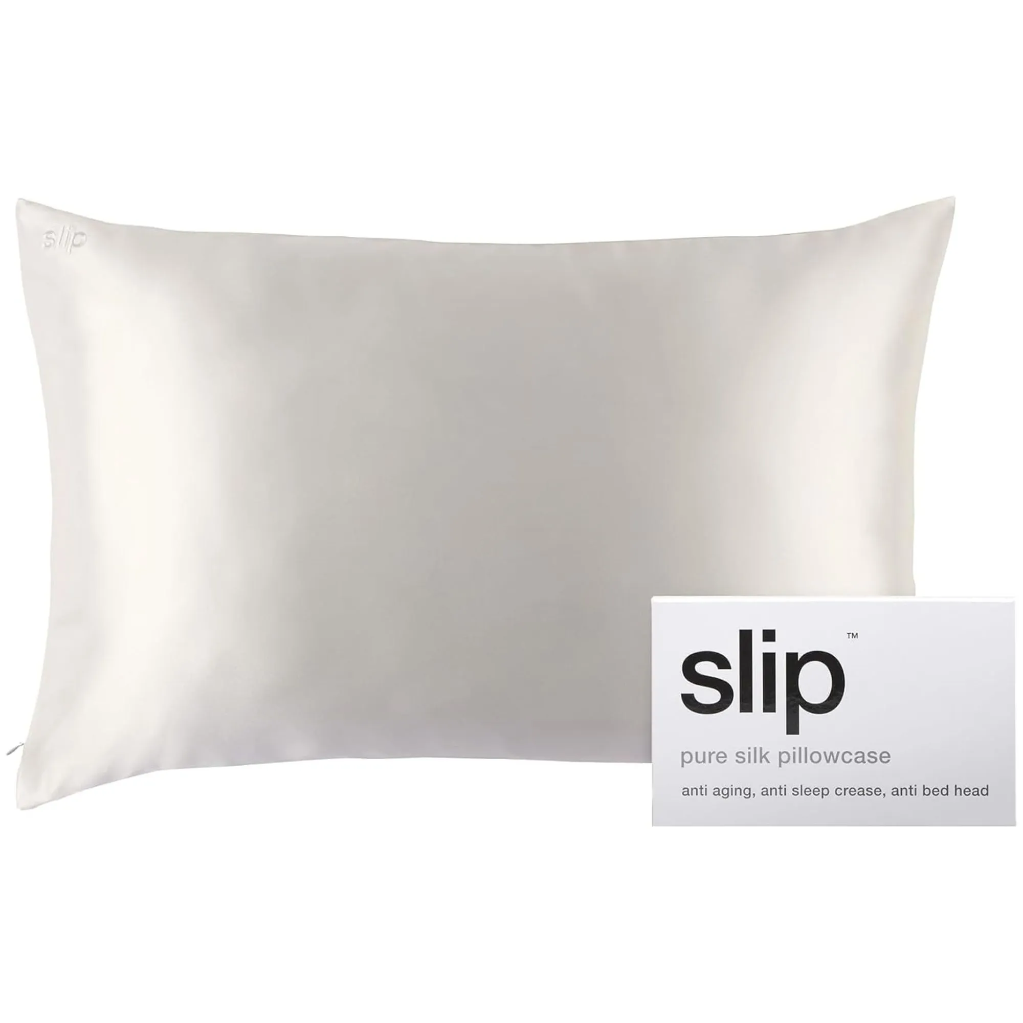 Hvid Slip silke pudebetræk' loading='lazy' title=