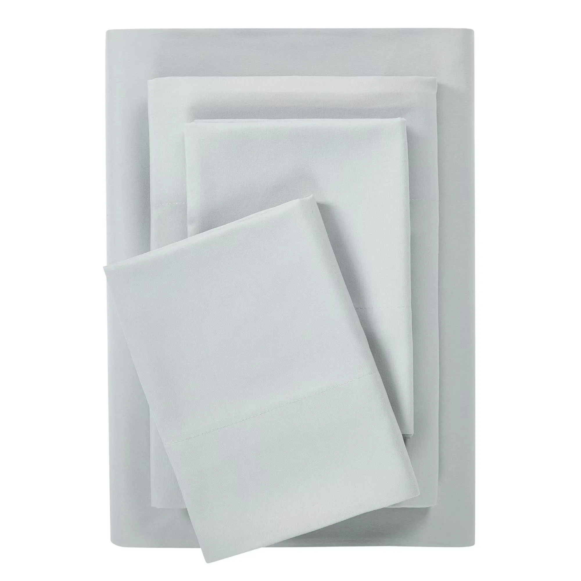 흰색 침대 시트 더미' loading='lazy' title=