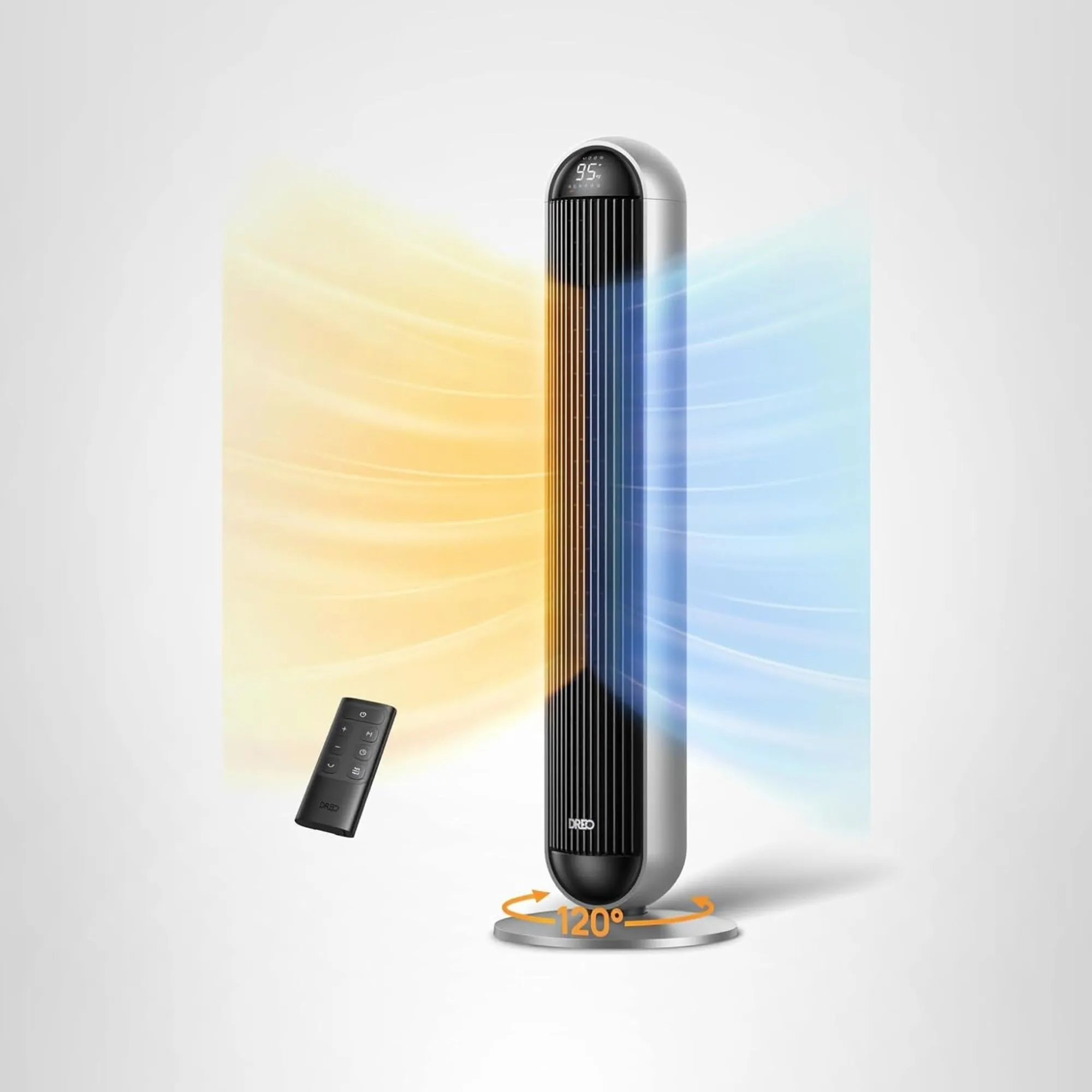 Kombinácia vežového ventilátora a ohrievača DREO' loading='lazy' title=