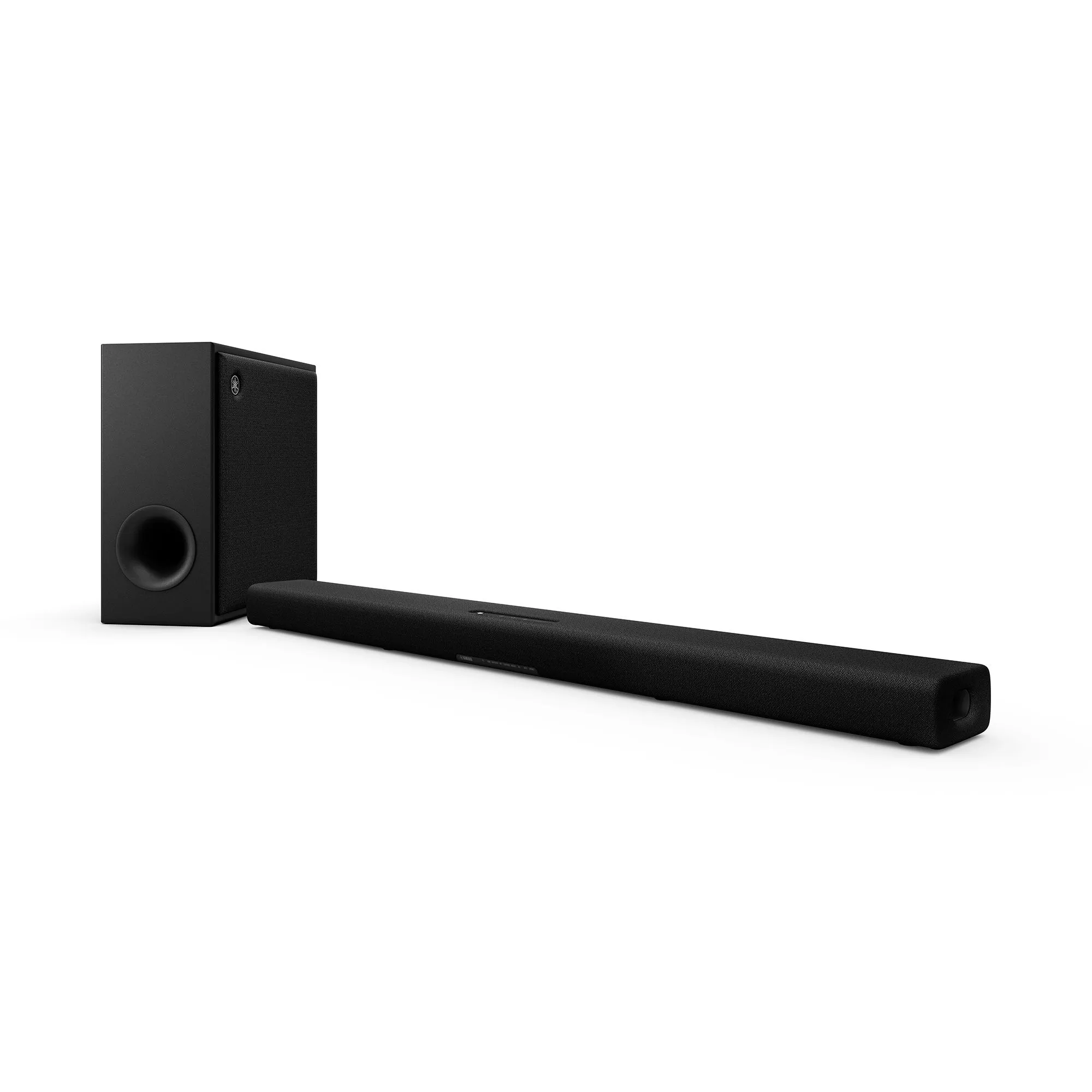 Soundbar i subwoofer Yamaha True X Bar 50A na białym tle.' loading='lazy' title=