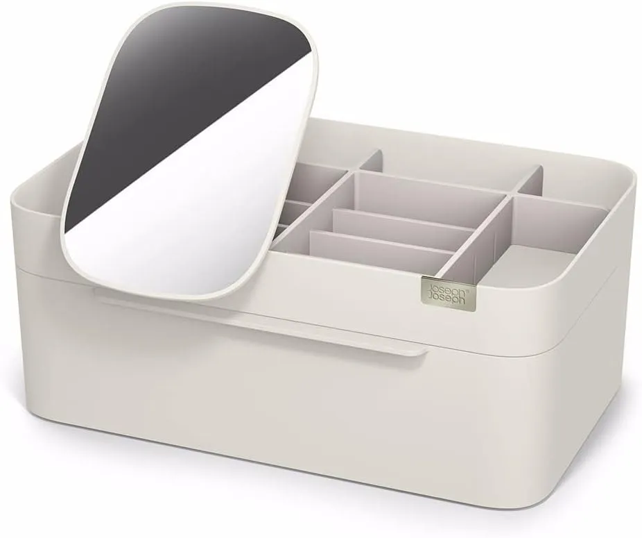 Joseph Joseph 75005 Viva Makeup Kosmetisk Opbevaring Organizer Med Skuffe Stor Med Spejl Shell Creme' loading='lazy' title=