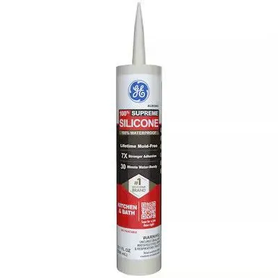 GE Supreme Silicone 10,1 uncji Migdałowy silikonowy uszczelniacz do kuchni i łazienki' loading='lazy' title=