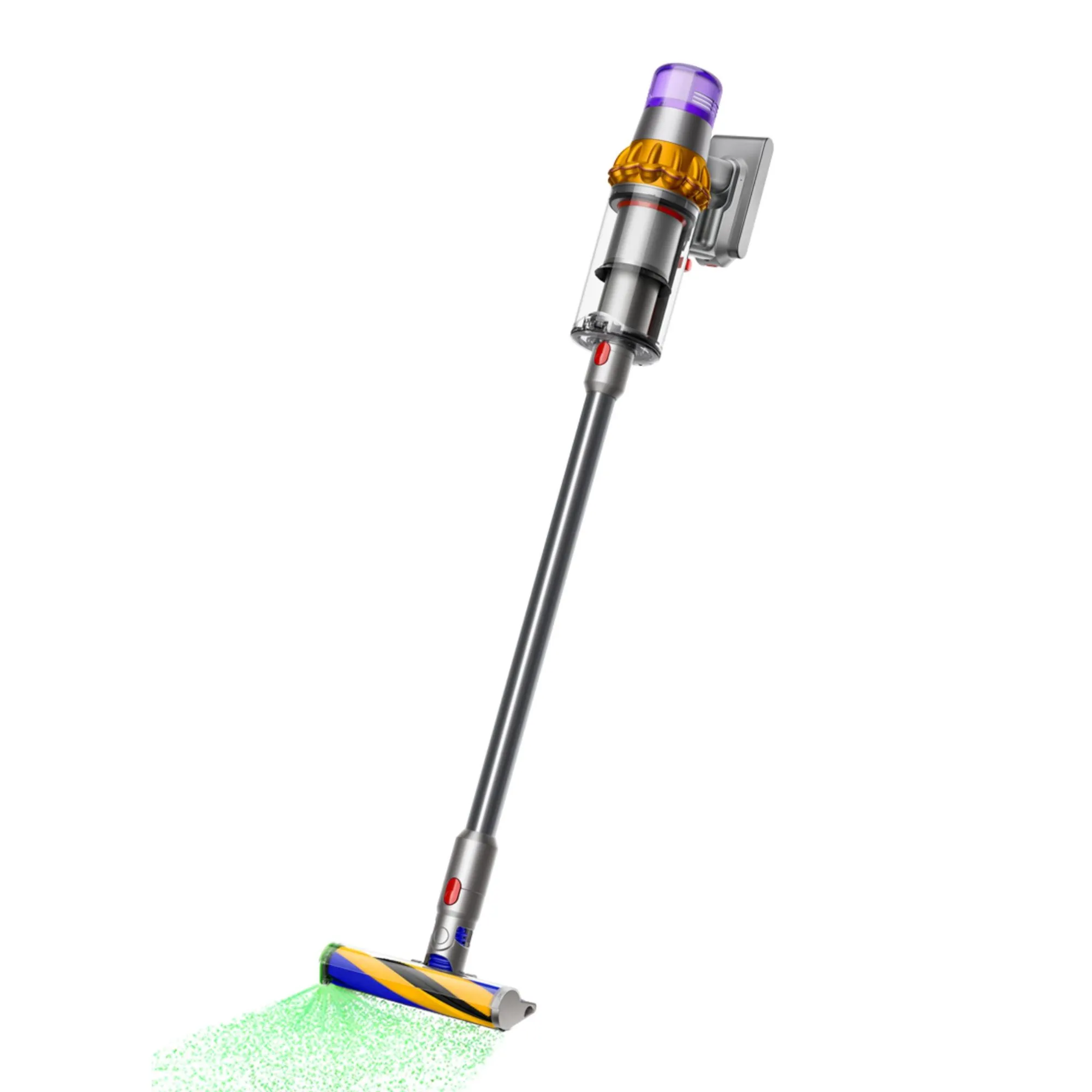 En Dyson V15 Detect mod en hvid baggrund' loading='lazy' title=