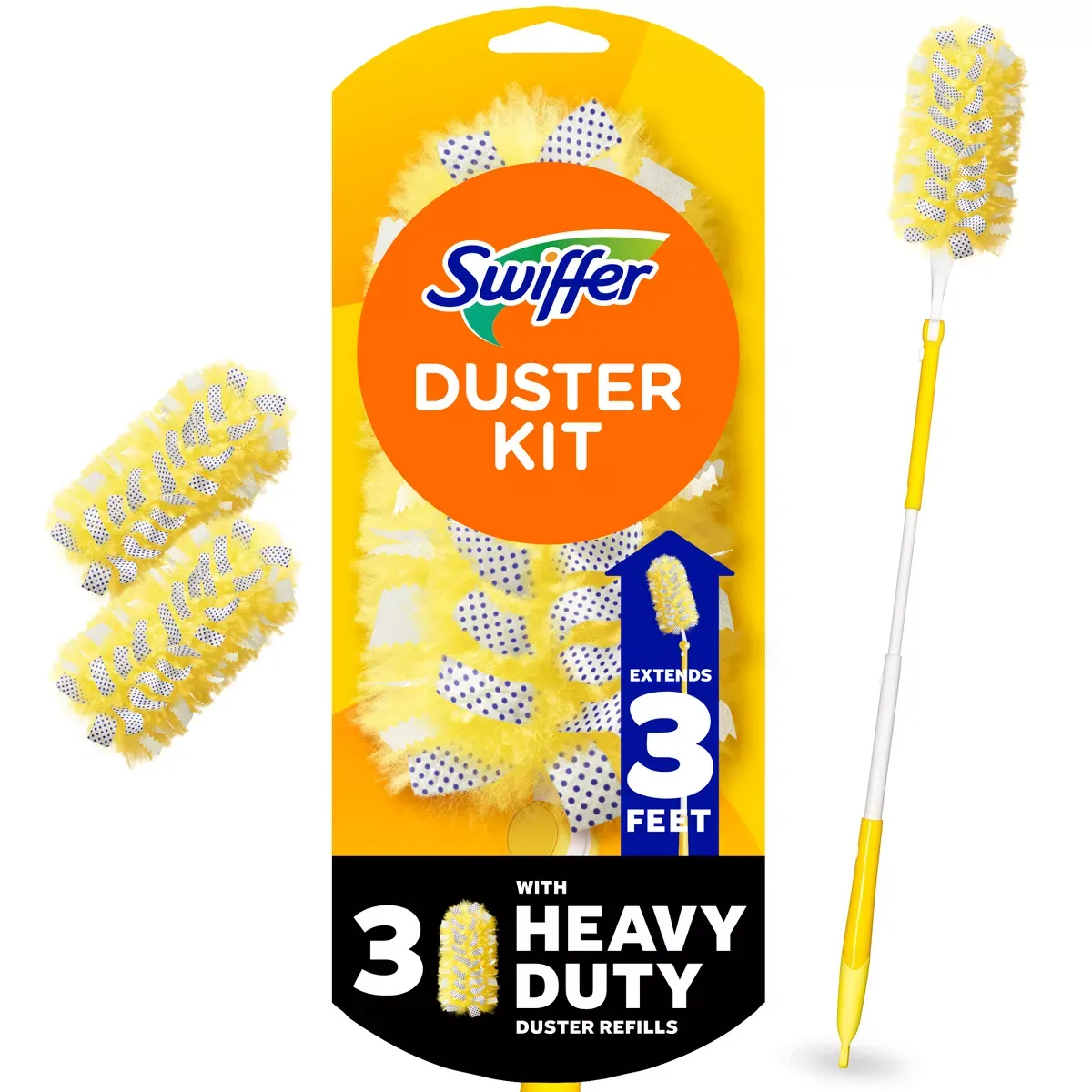 Swiffer Dusters 高耐久拡張可能ハンドルとダスター詰め替えダスターキット - 4ct' loading='lazy' title=