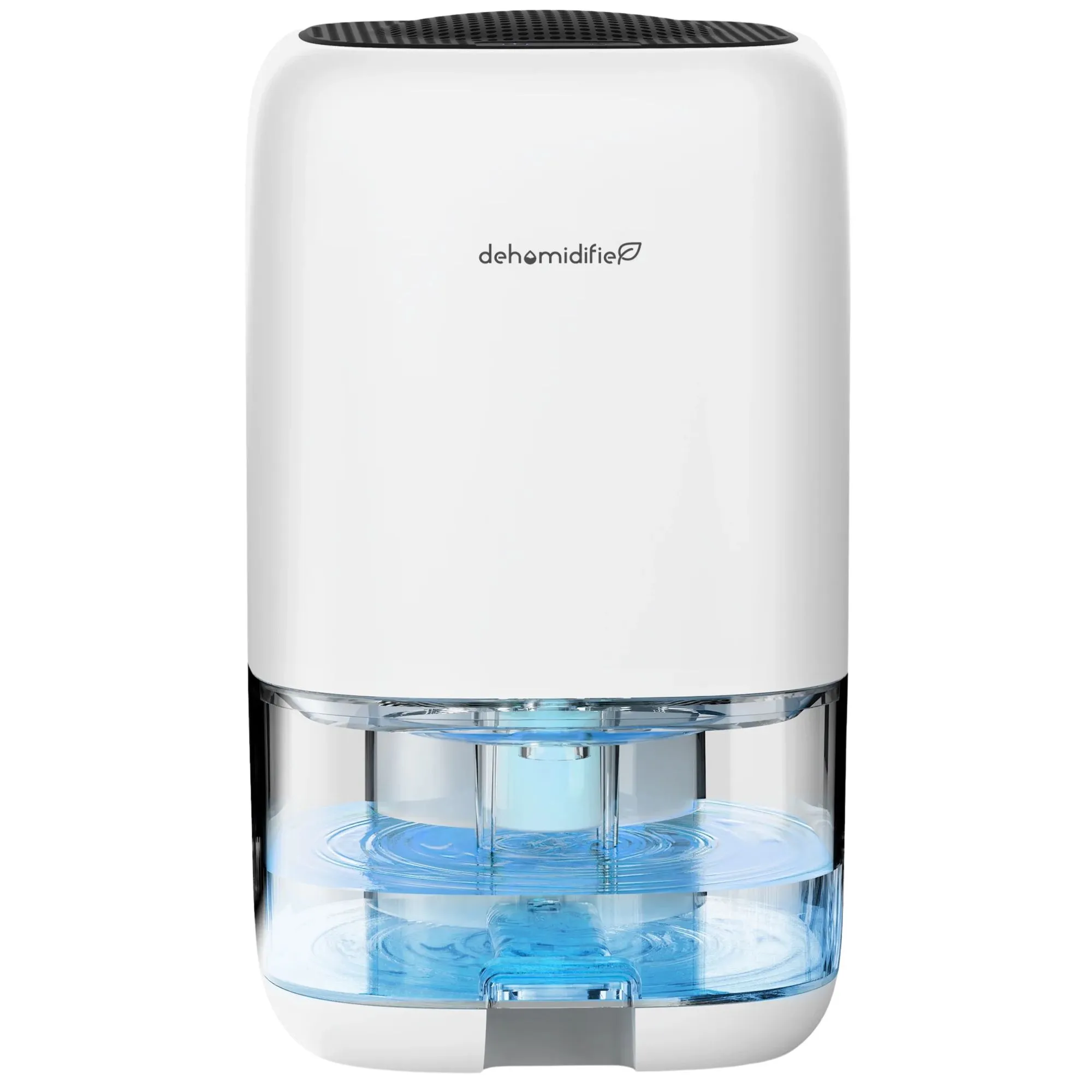 Biely odvlhčovač naplnený vodou' loading='lazy' title=