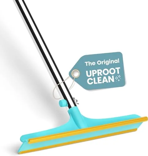 Ferramenta de remoção de pêlos de animais de estimação Uroot Cleaner Xtra: ancinho de carpete reutilizável com alça telescópica de 60 " Alça - tão poderosa quanto o limpador de desenraizamento Pro removedor de pêlos de animais de estimação, mas feito para cortinas de carpetes - não dobre, não se ajoelhe' loading='lazy' title=