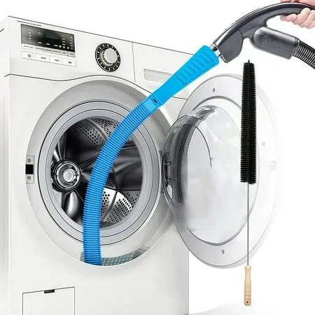 Expertná súprava na čistenie spotrebičov: Power Through Lint & Prach! Zahŕňa flexibilnú odvzdušňovaciu kefu sušiča + nástavec na vákuovú hadicu & amp; Kefa na chladničku (2-dielna súprava)' loading='lazy' title=