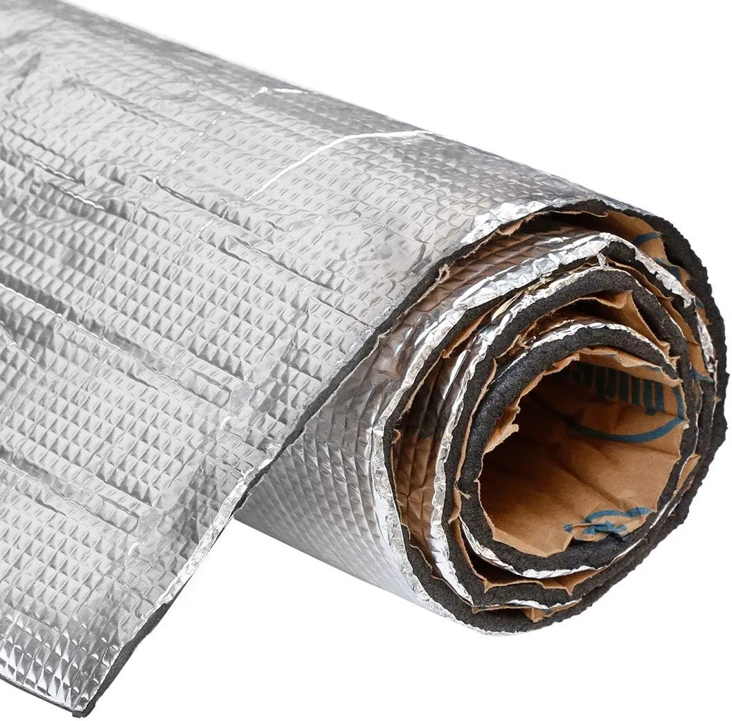 Uxcell tepelne tlmiaci zvuk izolačná podložka tlmiaca podložka do auta dvierka kapoty tlmiča výfuku vodotesné 394 mil 6,4 sqft 40 x 24 palcov pre auto' loading='lazy' title=