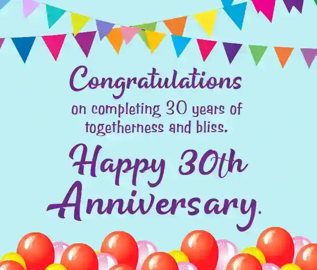 30th Anniversary Messages