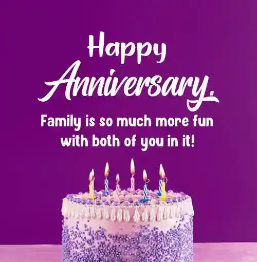 Anniversary Cake Messages for Family Member