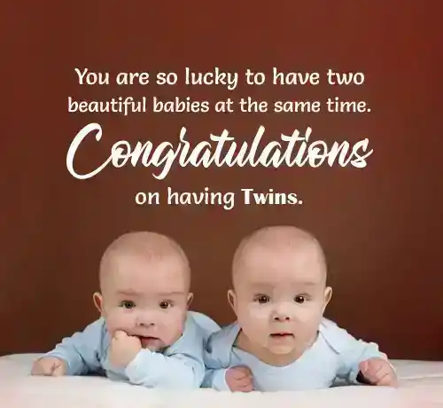 congratulations for twin baby