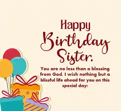 Birthday Prayers for Sister