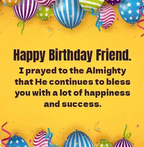 birthday prayer for a friend