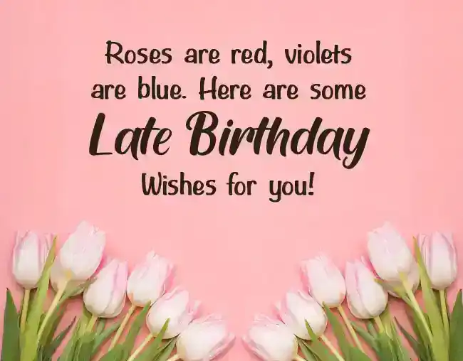 Late Birthday Wishes