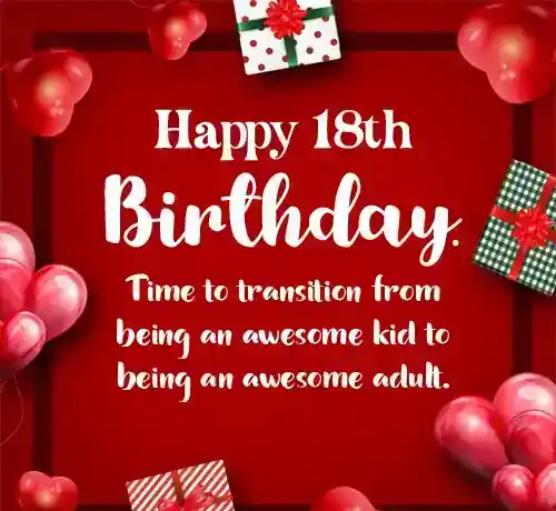 18th birthday messages
