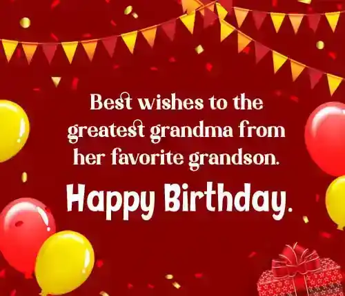 Birthday Wishes from Grandson