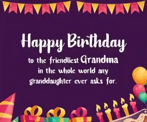 Birthday Wishes from Granddaughter