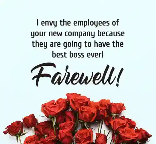 Farewell Messages for Boss on Transfer