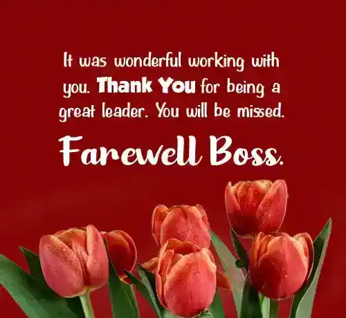 Farewell Wishes for Boss on Retirement