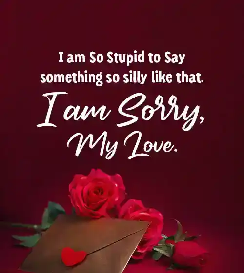 sorry msg for bf