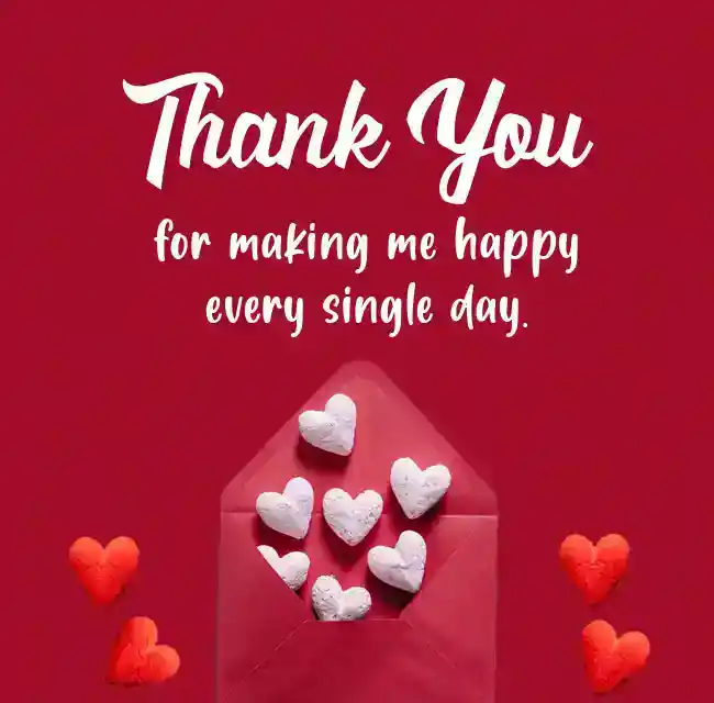 thank you for making me happy