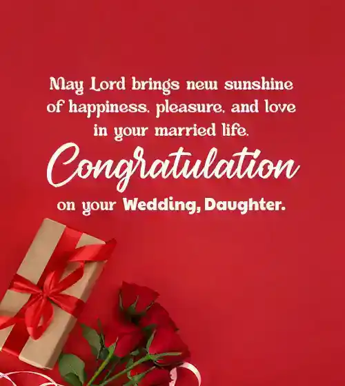 Christian Wedding Wishes To Daughter