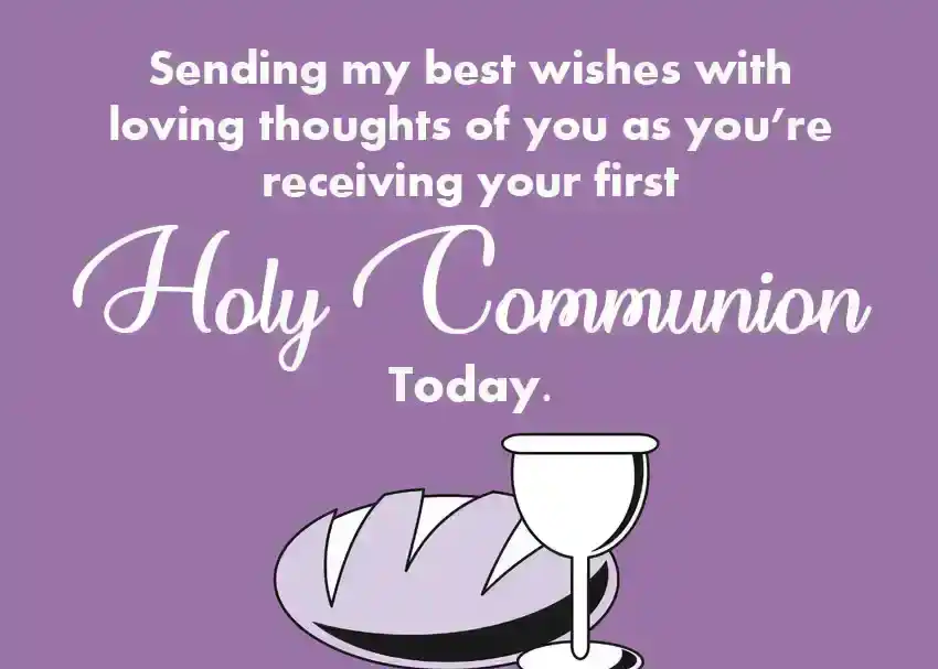 First Communion Card Message