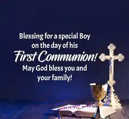 holy communion wishes for boy