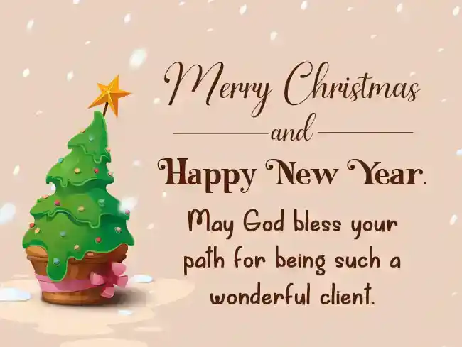 christmas and new year wishes for clients