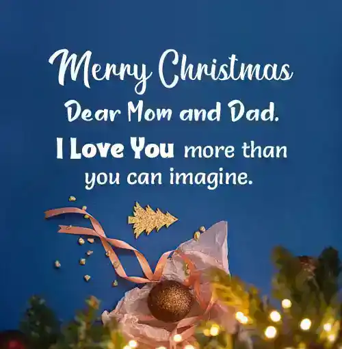 Merry Christmas Mom and Dad