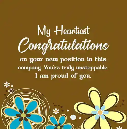 Messages For Promotion To Appreciate New Position